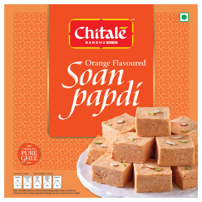 Soan Papdi Orange - Chitale Bandhu